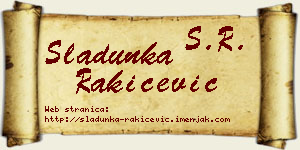 Sladunka Rakićević vizit kartica